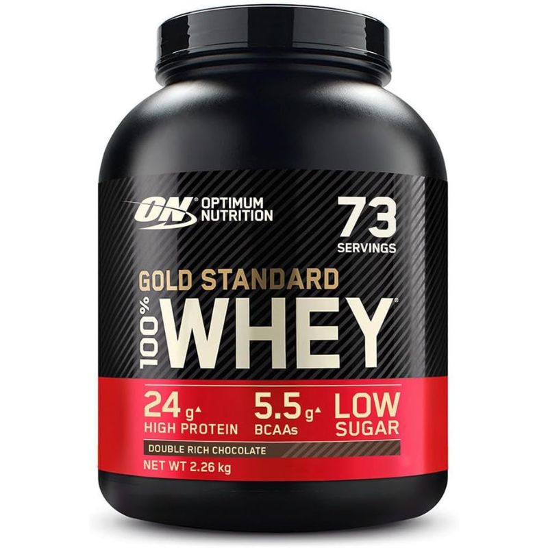 Reseña de Optimum Nutrition Gold Standard 100% Proteína de Suero en Polvo (Sabor: Chocolate Doble Rico, 5 libras)