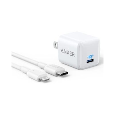 Anker USB C Charger Block 20W, 511 Charger (Nano) with cable