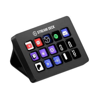 Elgato Stream Deck MK.2 – Studio Controller, 15 macro keys, OBS, Twitch, YouTube, Mac/PC
