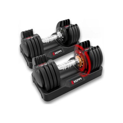 Keppi Adjustable Dumbbells Set-25lb/40lb/55lb/60lb Adjustable Weights