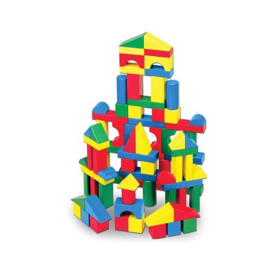 Melissa & Doug Wooden Building Blocks (100 Pieces)