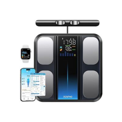 RENPHO Smart Body Fat Scale with App and 8 Electrodes